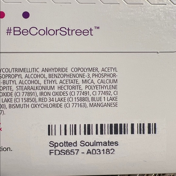 Color Street Pink and Black Nail Strips- Spotted Aoulmates - Picture 3 of 4